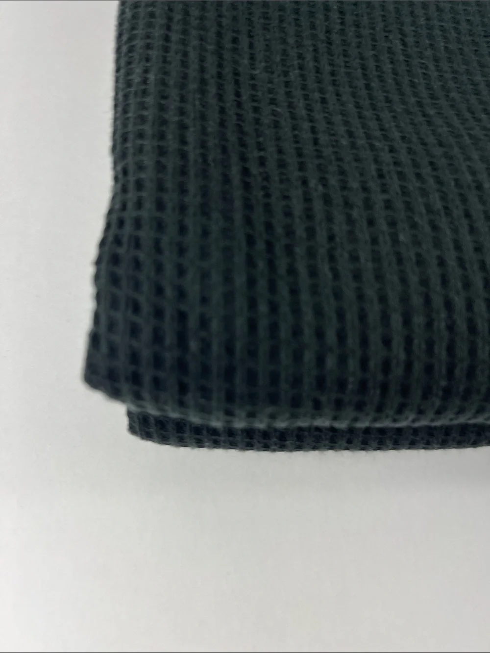 Hotel Balfour Bath Towel Set Black Waffle Texture Quick Dry Cotton Set of 9 NEW